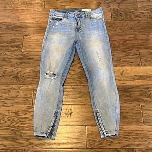 Pistola Ankle Crop High Rise Zipper Hem Size 31